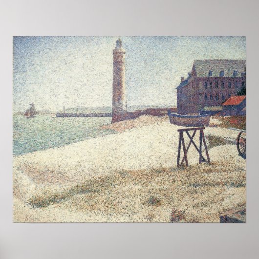 Poster Hospice et phare, Honfleur par Georges Seurat (Devant)