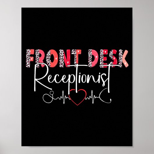 Poster Hostal Receptionist Office Valentine Nursing Tee W (Devant)