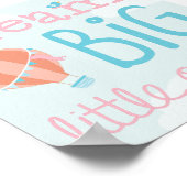 Poster Hot Air Balloon Dream Big Little Ones Nursery Art (Coin)