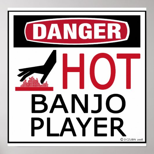 Poster Hot Banjo Player (Devant)