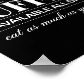 Poster Hot Buffet Available All Day Eat As Much As You Li (Coin)
