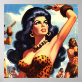 Poster Hot Cavewoman (Devant)