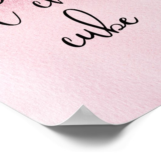 Poster Hot Chick's Cube rose Cubicle Funny Bureau (Coin)