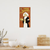 Poster HOT CHOCOLATE BEVERAGE KAKAO Russian Nurse Old Ad (Cuisine)