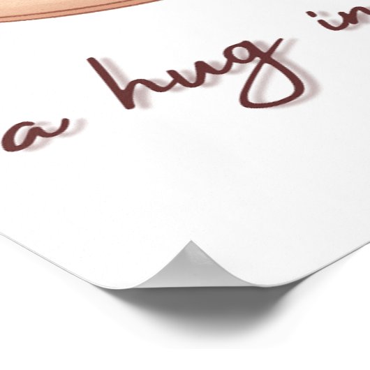 Poster hot chocolate is a hug in a mug (Coin)