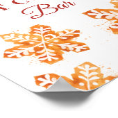 Poster Hot Cocoa Bar Gingerbread Cookies Noël (Coin)