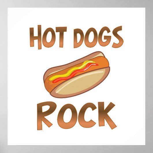 Poster Hot Dogs Rock (Devant)