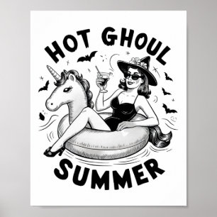 Poster Hot Ghoul Été Drôle Halloween Costumes de tenue