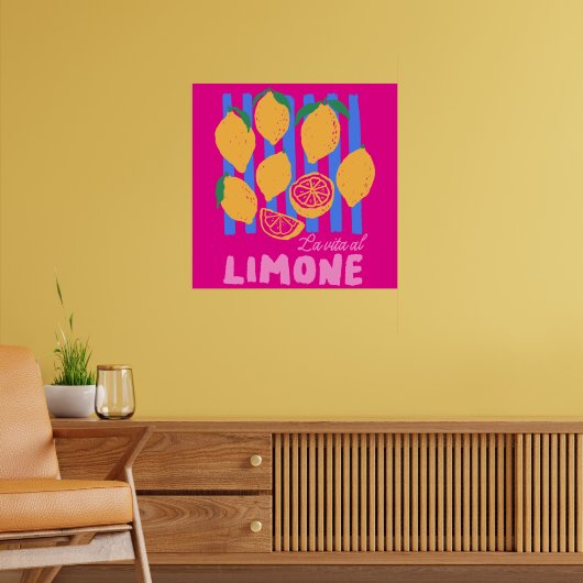 Poster Hot Pink La Vita al Limone (Salon 2)