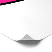 Poster Hot pink Orange White Circles (Coin)