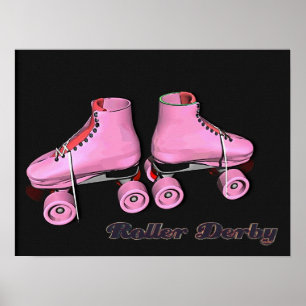 Poster Hot Pink Roller Derby