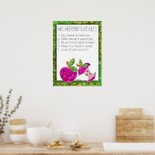 Poster Hot rose Parties scintillant Green Enseignants App (Cuisine)