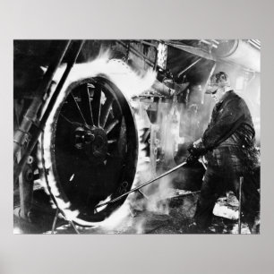 Poster Hot Wheel, 1940s