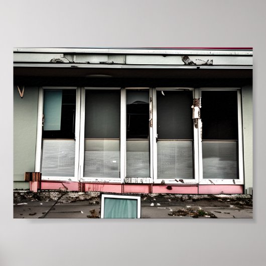 Poster Hôtel Abandonné Espaces Perdus Débilité (Devant)