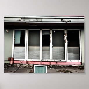 Poster Hôtel Abandonné Espaces Perdus Débilité