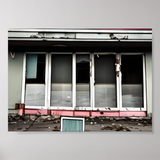 Poster Hôtel Abandonné Espaces Perdus Débilité (Devant)