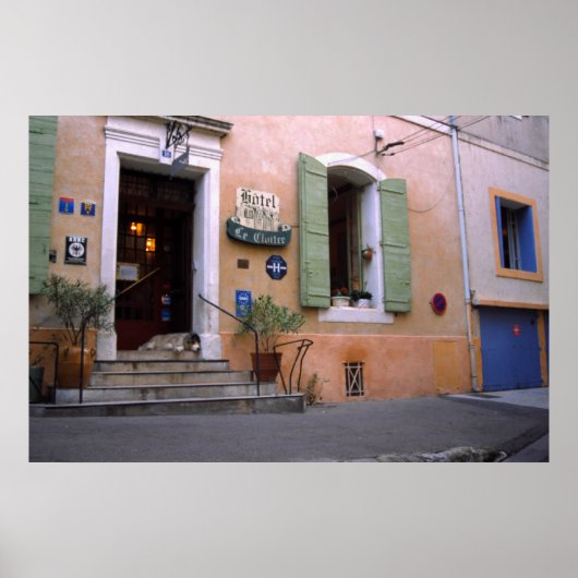Poster Hôtel, Arles, Provence (Devant)