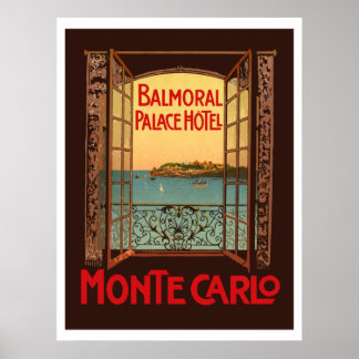 Poster Hôtel Balmoral Palace (Monte Carlo)