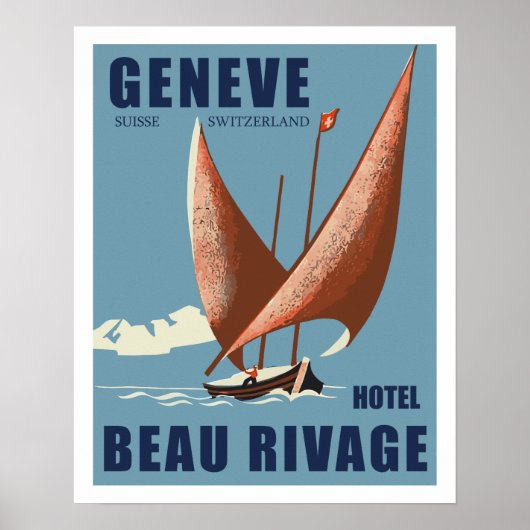 Poster Hôtel Beau Rivage (Devant)
