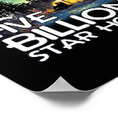 Poster Hôtel Camping Cinq Milliards D'Étoiles (Coin)