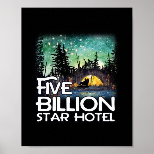 Poster Hôtel Camping Cinq Milliards D'Étoiles (Devant)