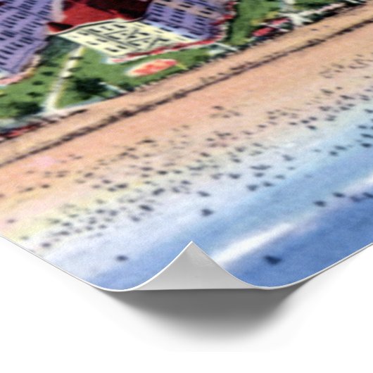 Poster Hôtel Cedar Point Ohio Breakers 1920 (Coin)