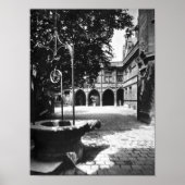 Poster Hôtel Cluny vu de la cour, Paris (Devant)