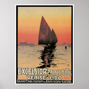 Poster Hôtel de palais de laine de bois : Venise-Piscine