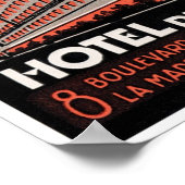 Poster Hôtel De Paris (Coin)