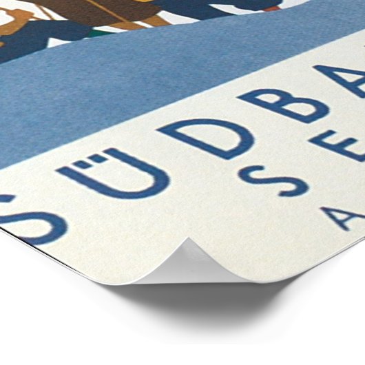 Poster Hôtel de Sudbahn Semmering Autriche (Coin)