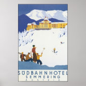 Poster Hôtel de Sudbahn Semmering Autriche (Devant)
