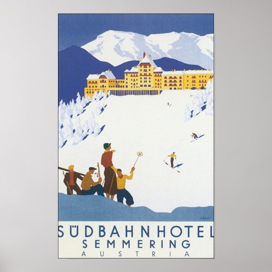 Poster Hôtel de Sudbahn Semmering Autriche (Devant)