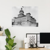 Poster Hôtel de ville (Bureau à domicile)