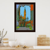 Poster Hôtel de ville de Philadelphie (Cuisine)