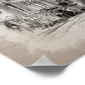 Poster Hôtel de ville de Philadelphie vintage (Coin)