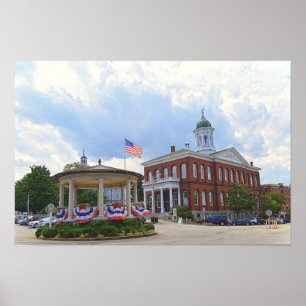 Poster Hôtel de ville d'Exeter, New Hampshire