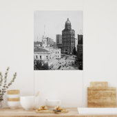 Poster Hôtel de ville et bâtiment mondial (Cuisine)