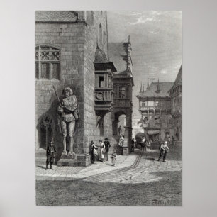 Poster Hôtel de ville, Halberstadt