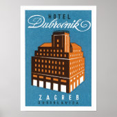 Poster Hotel Dubrovnik ~ Zagred (Devant)