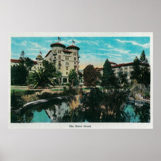 Poster Hotel Green and GroundsPasadena, CA (Devant)