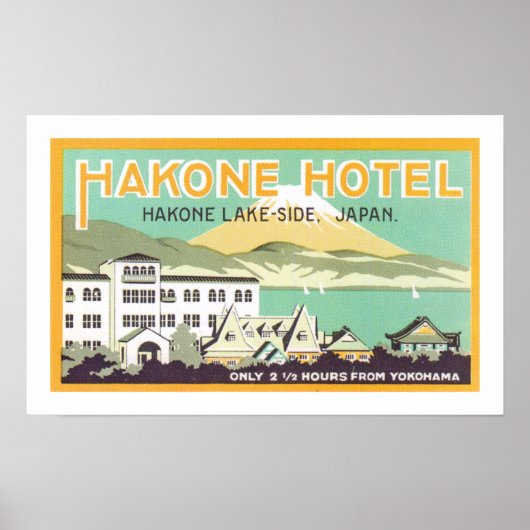 Poster Hôtel Hakone (blanc) (Devant)