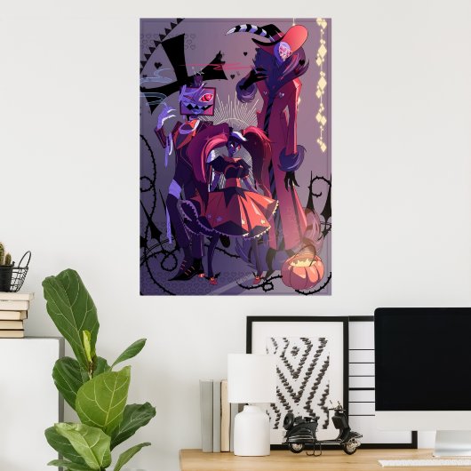 Poster hôtel hazbin (Bureau à domicile)