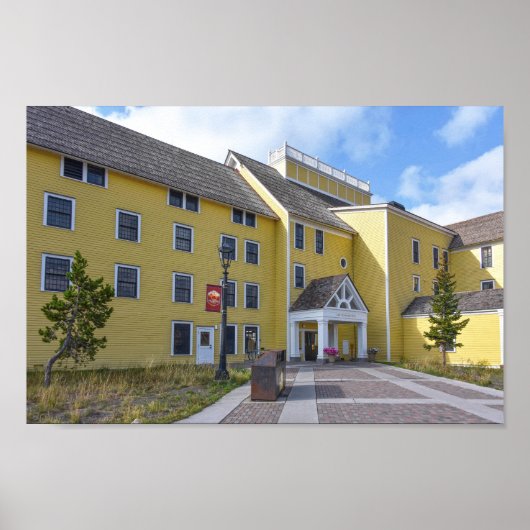 Poster Hôtel Lake Yellowstone, Parc national de Yellowsto (Devant)