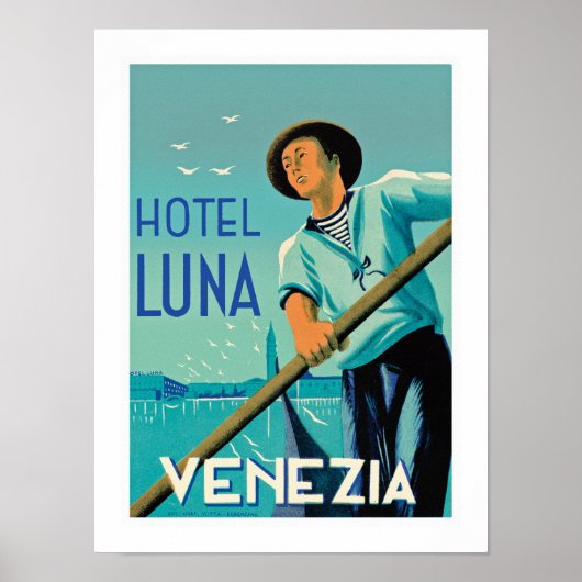 Poster Hotel Luna Venezia (Devant)