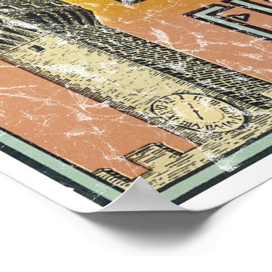 Poster Hôtel Majestic - en détresse (Coin)