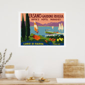 Poster Hotel Paradiso (Lago di Garda - Italia) (Cuisine)