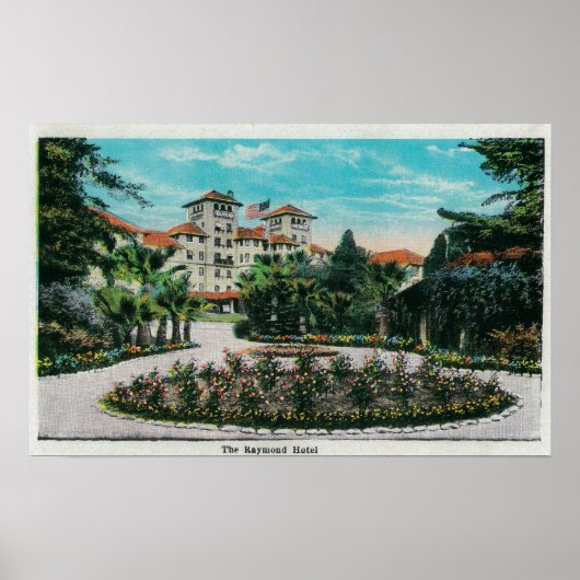 Poster Hôtel Raymond et GroundsPasadena, CA (Devant)