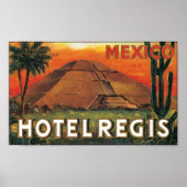 Poster Hotel Regis, Mexique (Devant)