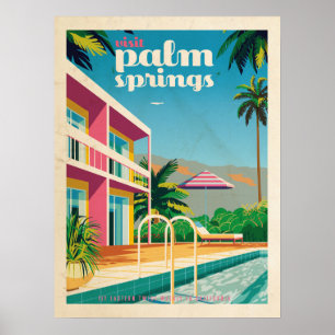 Poster Hotel Retro Palm Springs