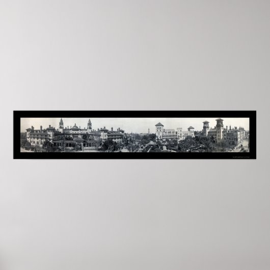 Poster Hôtel St Augustine FL Photo 1910 (Devant)